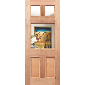 Federation Flat Top GL Internal Door - Clear Glass
