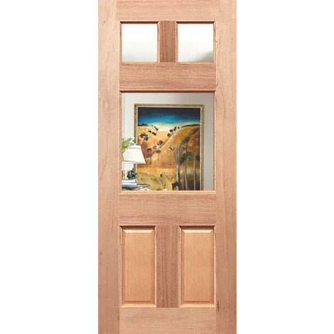 Refined entrance with clear laminated safety glass