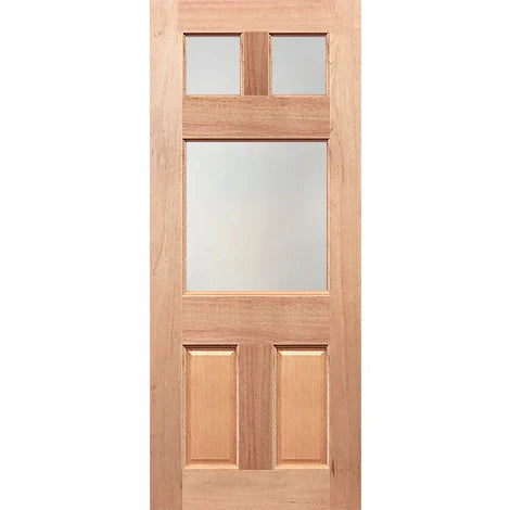 Minimalist glass touch in traditional Federation door