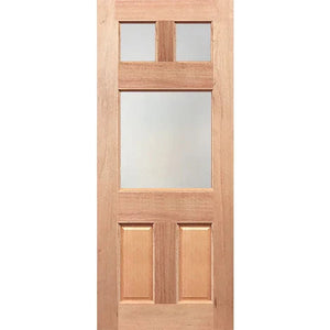 Minimalist glass touch in traditional Federation door