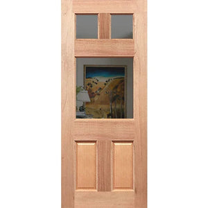 Federation Flat Top GL Entrance Door - Laminated Glass