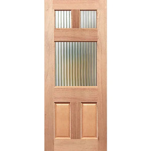 Federation Flat Top GL Entrance Door - Decorative Glass