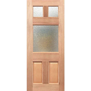 Federation Flat Top GL Entrance Door - Decorative Glass