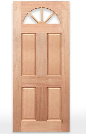 Fanlight Entrance Door - Unglazed