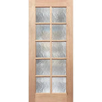 Reinforced 10-lite Cathedral glass  French style