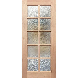French 10L Entrance Door - Toughened Glass