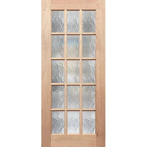 French 15L Entrance Door - Decorative Glass