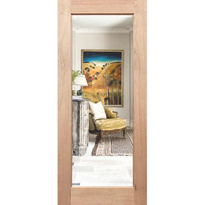 French 1G impact-resistant laminated insert in door