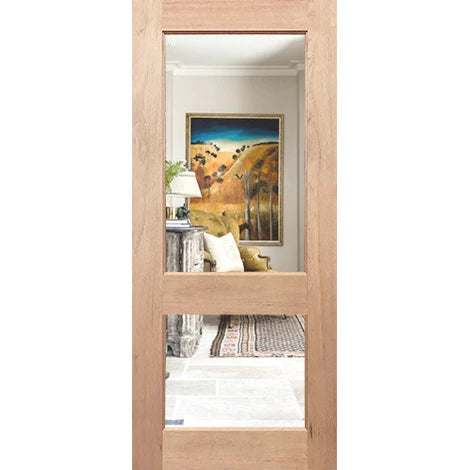 French 2G practical and elegant clear glass door
