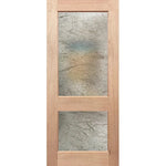 French 2G frosted insert with traditional wood frame