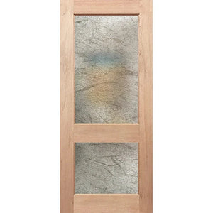 French 2G frosted insert with traditional wood frame