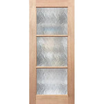 French 3L privacy-enhancing door with vintage glass texture