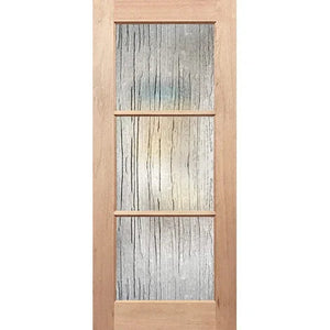 Textured frosted Seadrift in French 3L door design