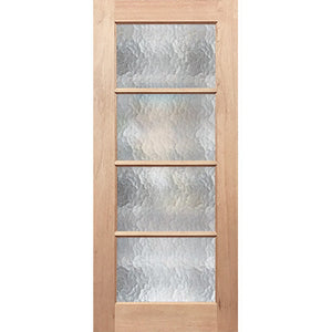 Patterned cathedral effect French 4L external door