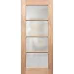 Frosted French 4L door for soft room transitions