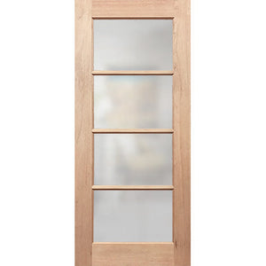 Frosted French 4L door for soft room transitions