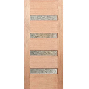 Refined glass door blending tradition with modern form