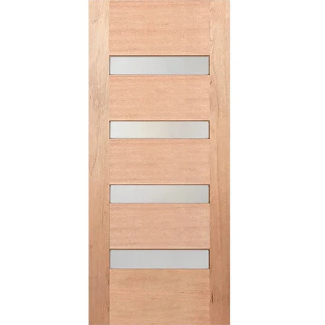 Chic privacy solution with translucent framed glass door