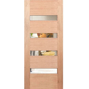 Grange 4G SQ Modern Entrance Door - Clear Glass