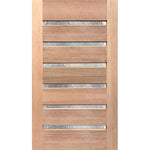 Sophisticated exterior door featuring classic cathedral glazing