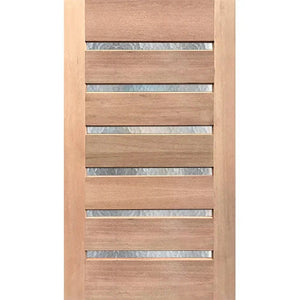 Sophisticated exterior door featuring classic cathedral glazing