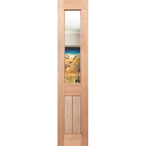 Half French 1G-Vgroove SL Internal Door - Clear Glass