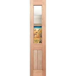 Half French 2L-Vgroove SL Internal Door - Clear Glass