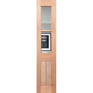 Half French 2L-Vgroove SL Internal Door - Decorative Glass