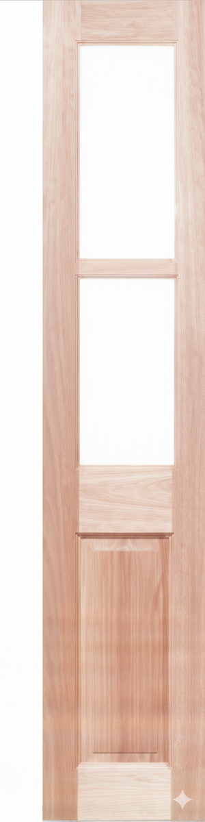 Half French 2L2P SL Entrance Door - Unglazed