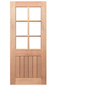 Half French 6L-Vgroove Internal Door - Unglazed