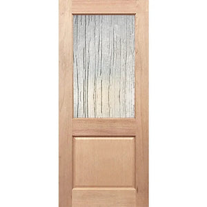 BAL19 Half French 1G1P External Door - Toughened Glass