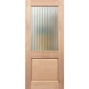 BAL19 Half French 1G1P External Door - Toughened Glass