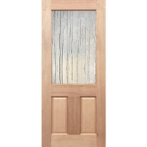 BAL19 Half French 1G2P External Door - Toughened Glass