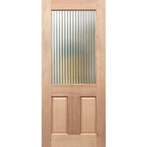BAL19 Half French 1G2P External Door - Toughened Glass