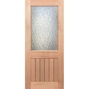Half French 1G-Vgroove Entrance - Toughened Glass