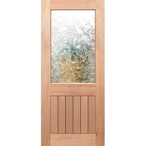 Half French 1G-Vgroove Entrance - Toughened Glass