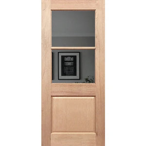 Half French 2L1P Entrance Door - Laminated Glass