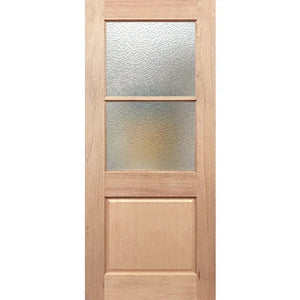 Half French 2L1P Entrance Door - Toughened Spotswood