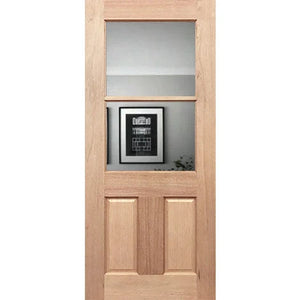 Half French 2L2P Entrance Door - Decorative Glass