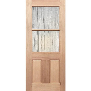 Half French 2L2P Entrance Door - Toughened Glass
