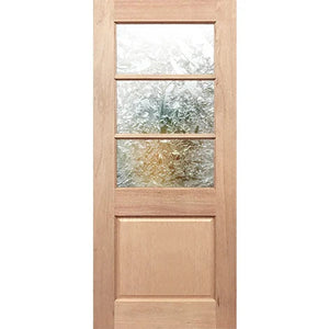 BAL19 Half French 3L1P Entrance - Toughened Glass