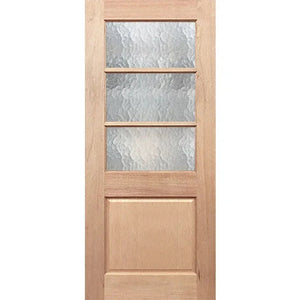 BAL19 Half French 3L1P Entrance - Toughened Glass