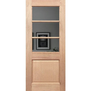 Half French 3L1P Internal Door - Laminated Glass
