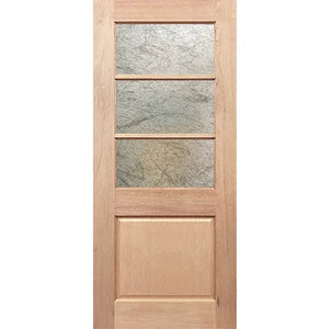 Half French 3L1P Internal Door - Decorative Glass