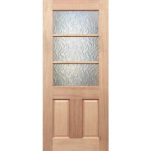 Half French 3L2P Entrance - Toughened Glass
