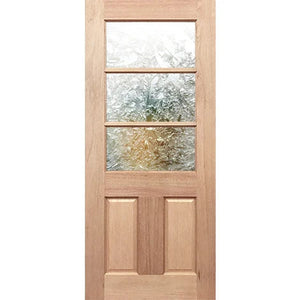 Half French 3L2P Entrance - Toughened Glass