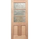 Half French style with delicate privacy glass insert