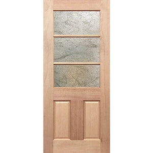 Half French style with delicate privacy glass insert