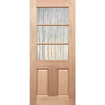 exterior French door with light-filtering Seadrift panel