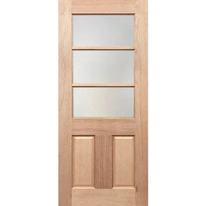 Half French 3L2P Entrance Door - Double-Glazed Glass